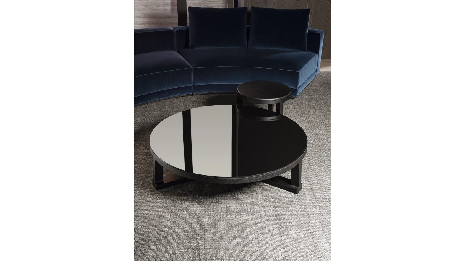 Fonte Coffee Table with Glass Top by Molteni & C.