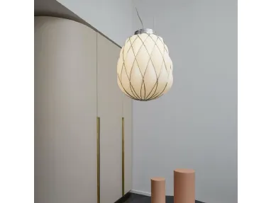 Pinecone blown glass suspension lamp by Fontana Arte