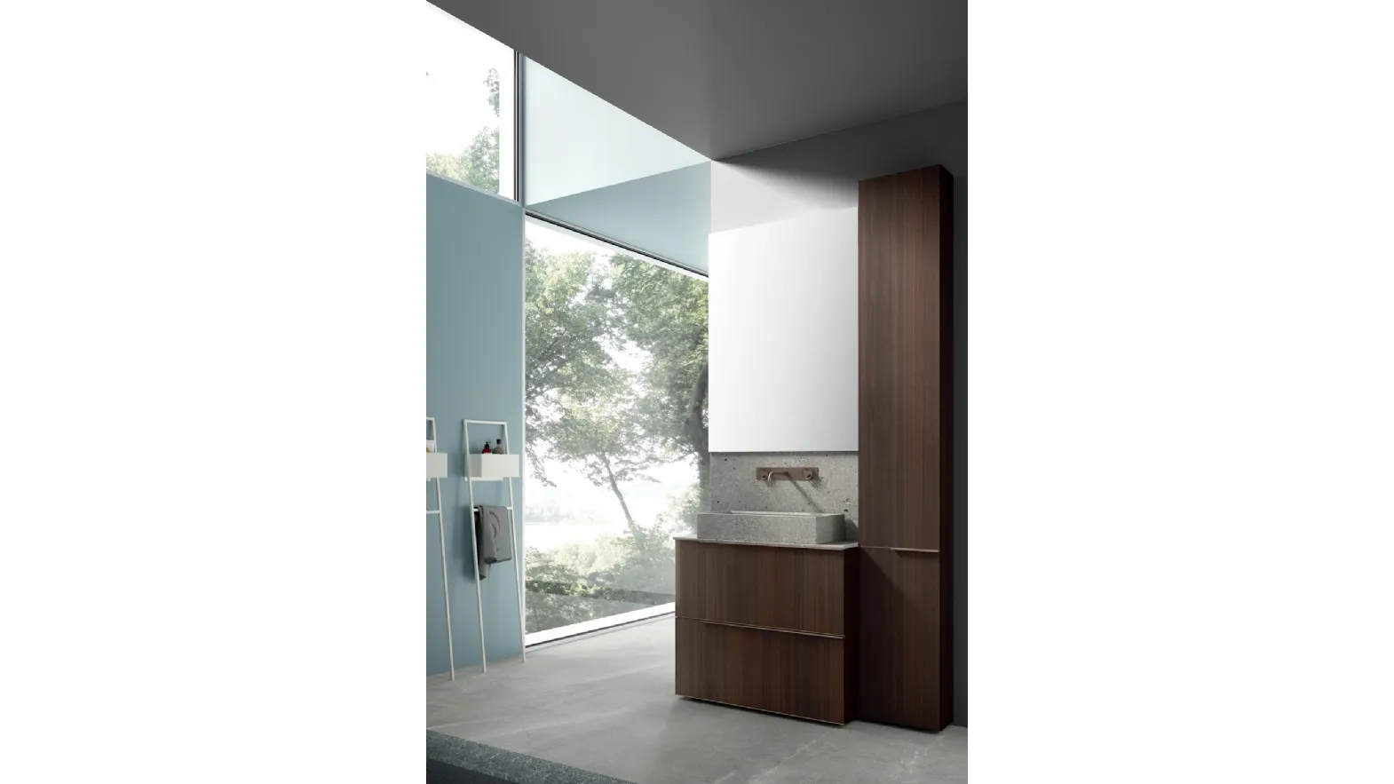 Bathroom mobile rail Line 01B by Arcom.