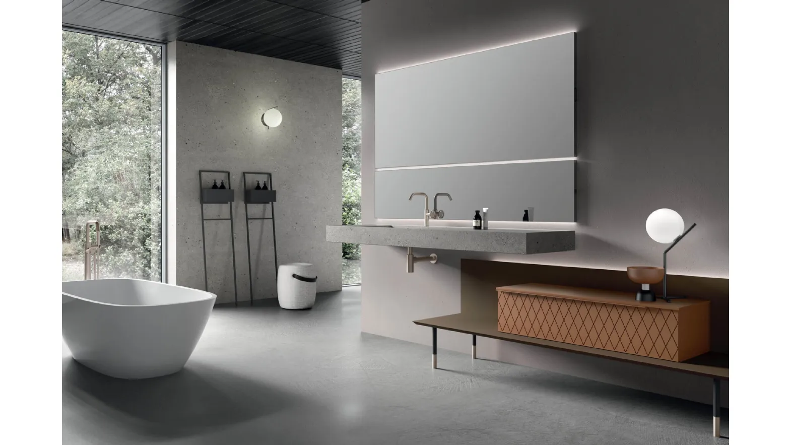 Bathroom Mobile rail Line 11 by Arcom.