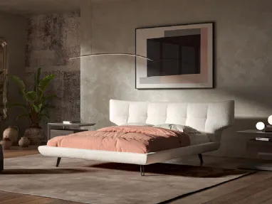 Upholstered fabric bed Thomas by Cattelan Italia.