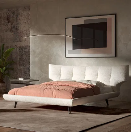 Upholstered fabric bed Thomas by Cattelan Italia.