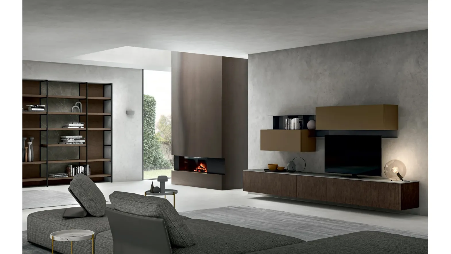 Living Asia 02 Wall Unit by Arredo3.