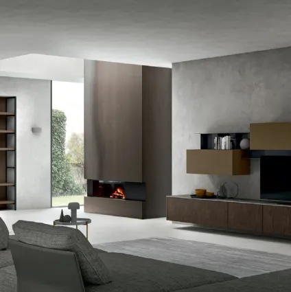 Living Asia 02 Wall Unit by Arredo3.