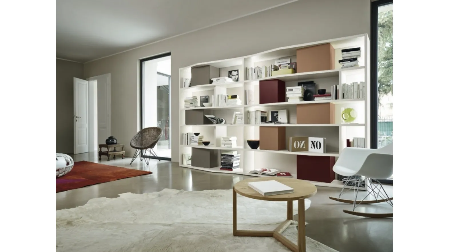 Bookcase Modo Comp M6C87 by Sangiacomo