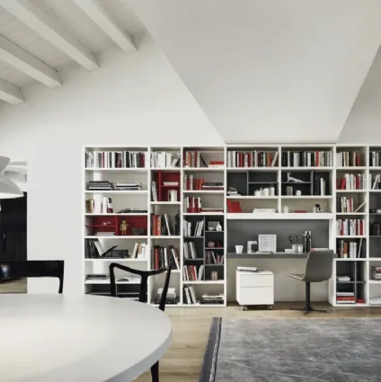 Modular bookshelf M6C89 by Sangiacomo.