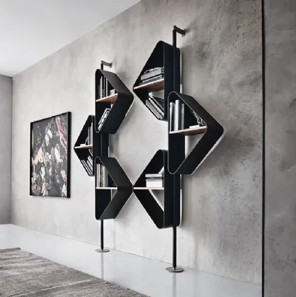 Design wall bookcase Spinnaker by Cattelan Italia.