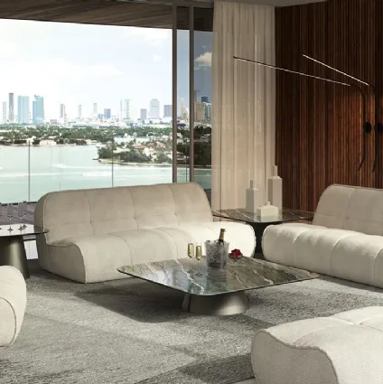 Spencer upholstered fabric living room by Cattelan Italia.