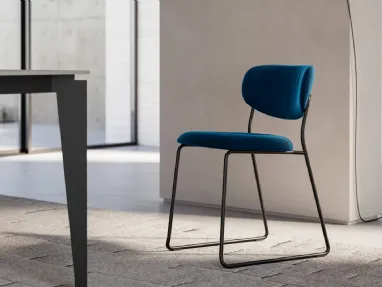 Lea velvet chair by Arredo3.