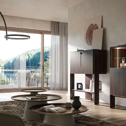 Wooden design sideboard Cremona by Cattelan Italia.