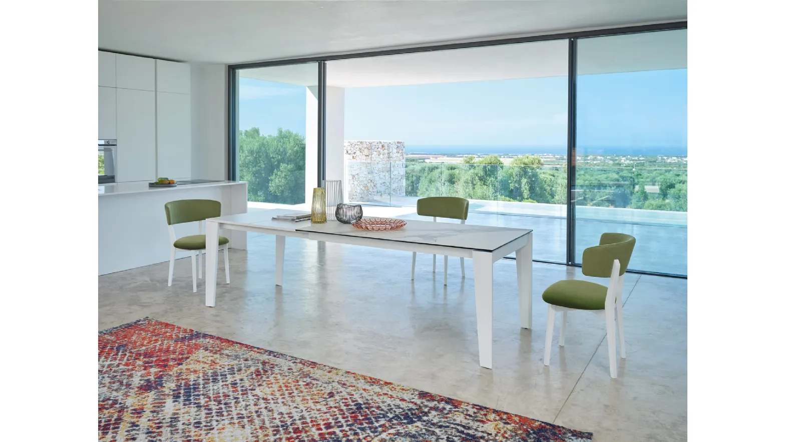 Cartesio T88 extendable table from Friulsedie.