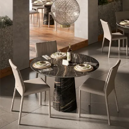 Round table Cuba Keramik Bistrot by Cattelan Italia.