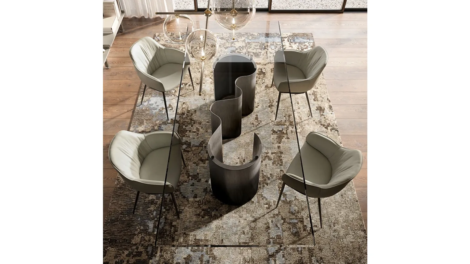 Cattelan Italia's Papel Glass Table