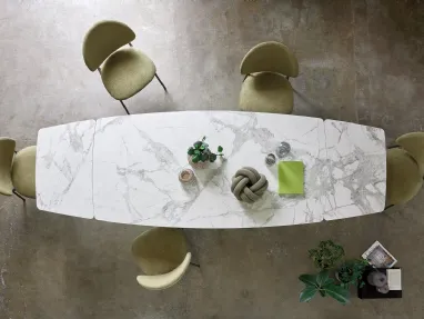 Portland T55 extendable table by Friulsedie