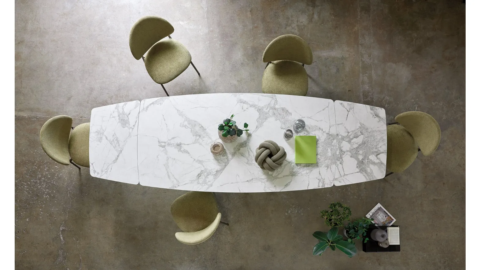 Portland T55 extendable table by Friulsedie