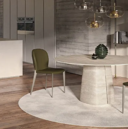 Round ceramic Rado Table by Cattelan Italia.