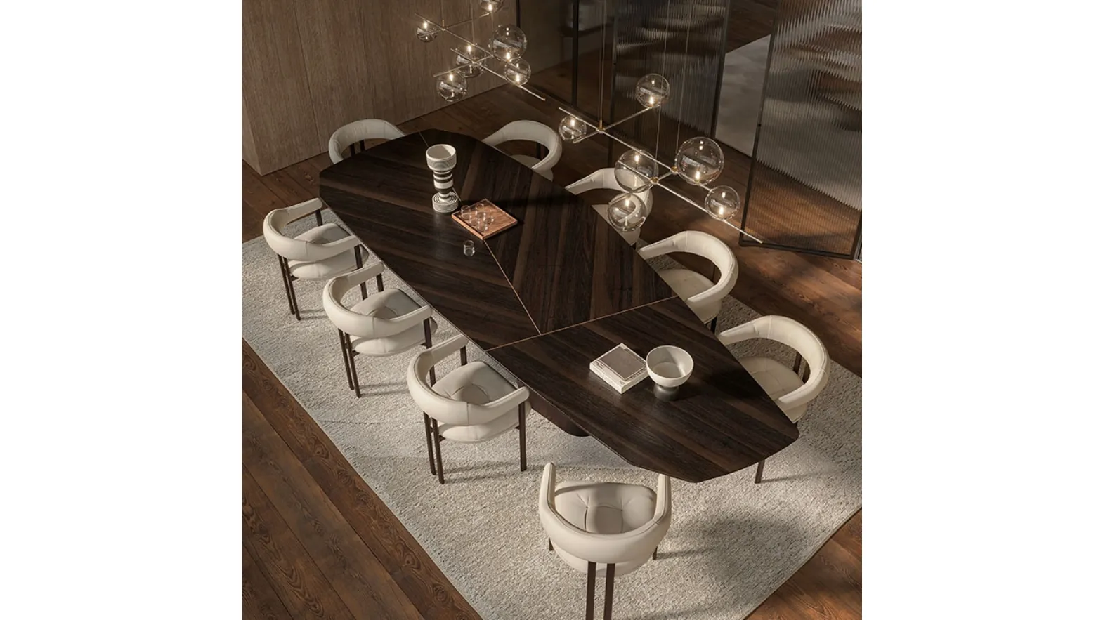 Senator Wood table by Cattelan Italia