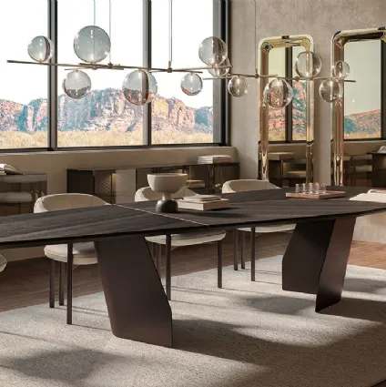 Senator Wood table by Cattelan Italia.