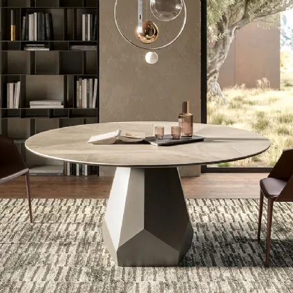 Round table Zermatt Keramik by Cattelan Italia