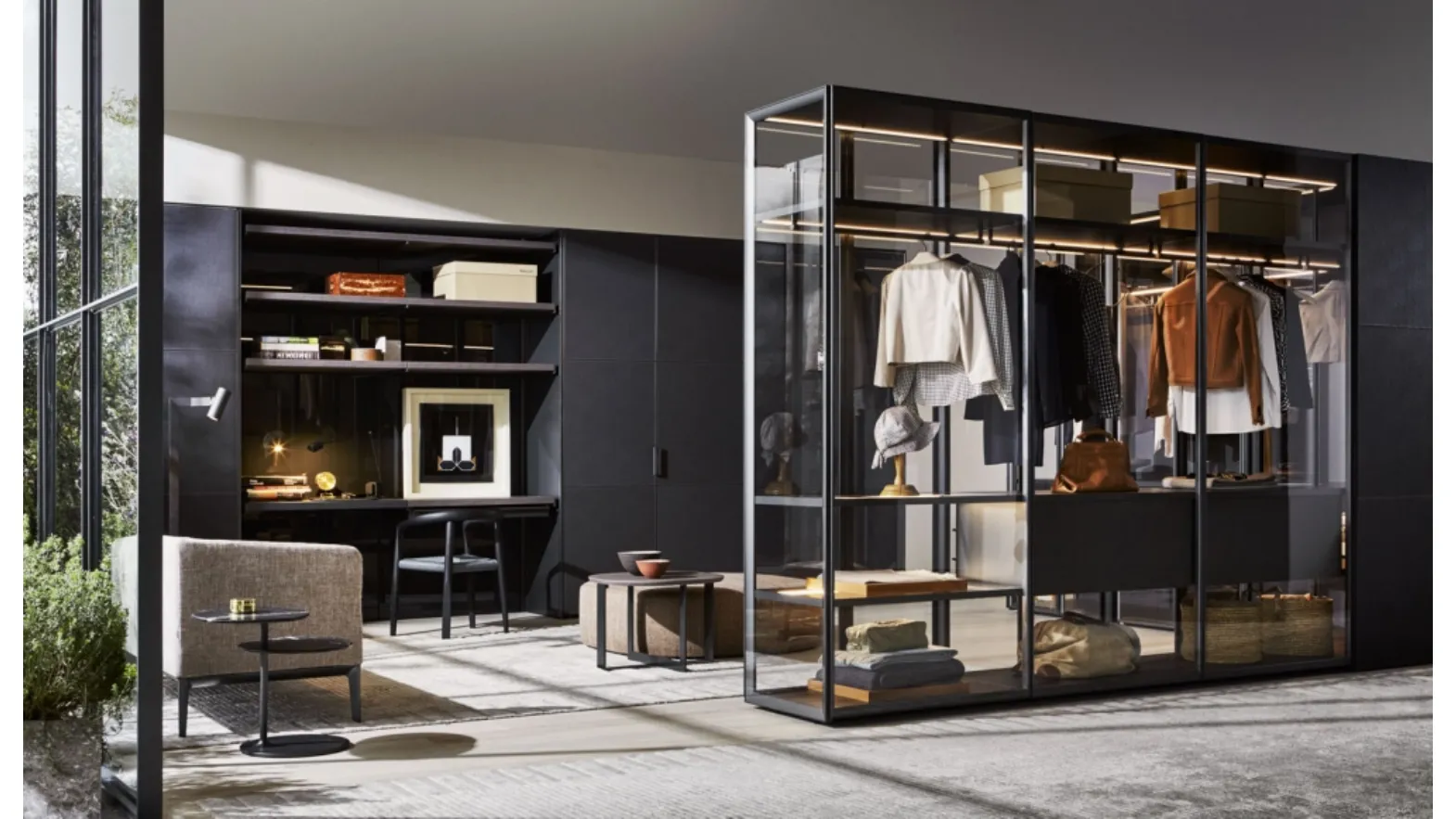 Gliss Master Dressing walk-in closet by Molteni & C