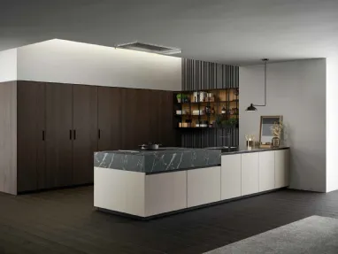 Modern kitchen with island Asia 01 by Arredo3.