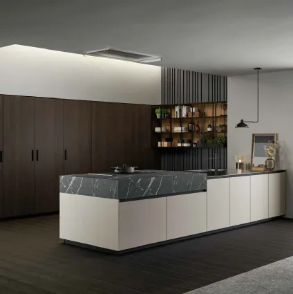 Modern kitchen with island Asia 01 by Arredo3.