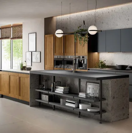 Modern kitchen with Asia 05 island by Arredo3.